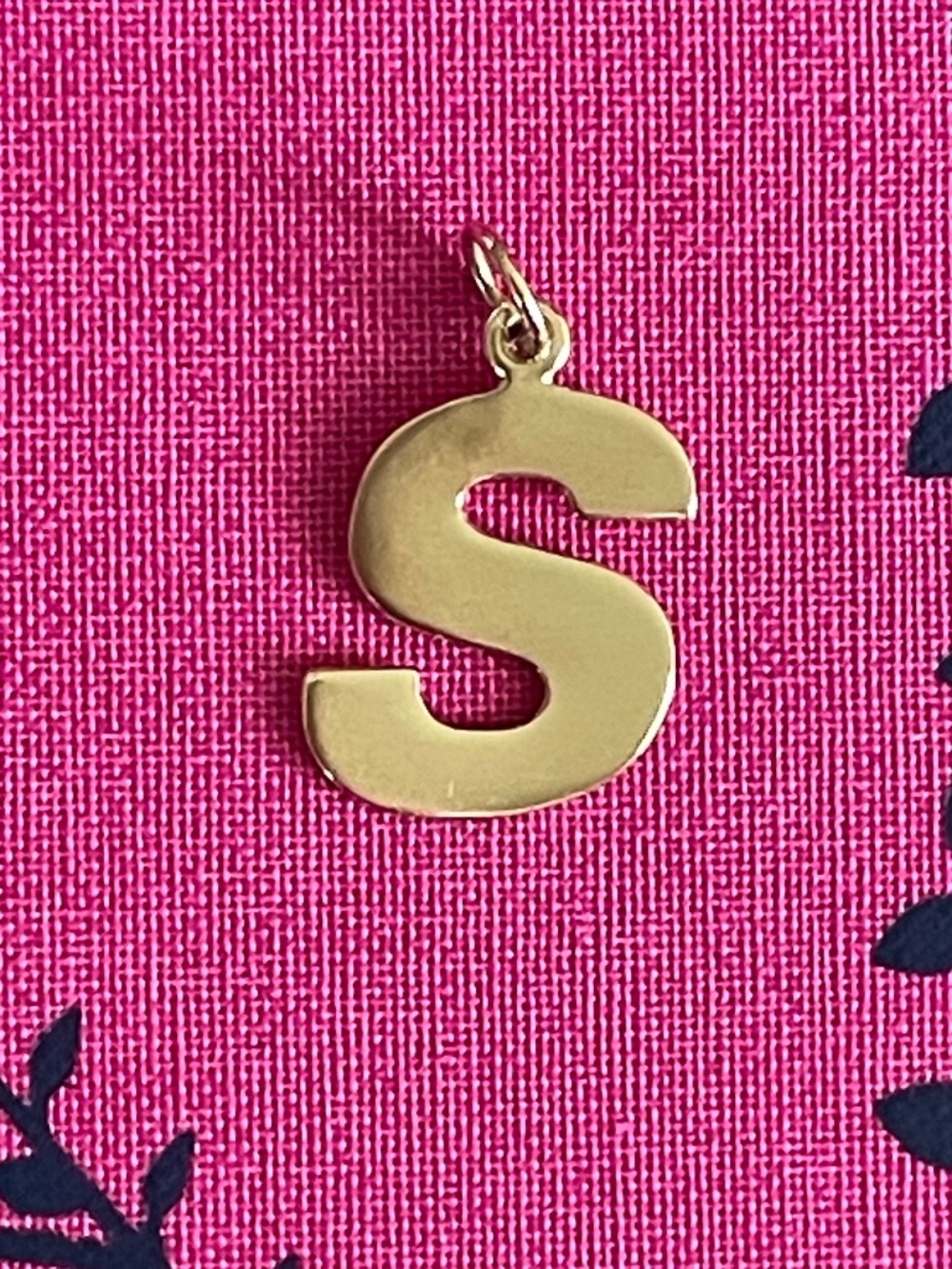 Helen Ficalora 14k Yellow Gold “S” Cutout Letter Charm